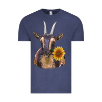 Vintage Denim dark goat Vintage Tee - RanaPortraitStore