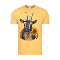 Vintage Mustard dark goat Vintage Tee - RanaPortraitStore