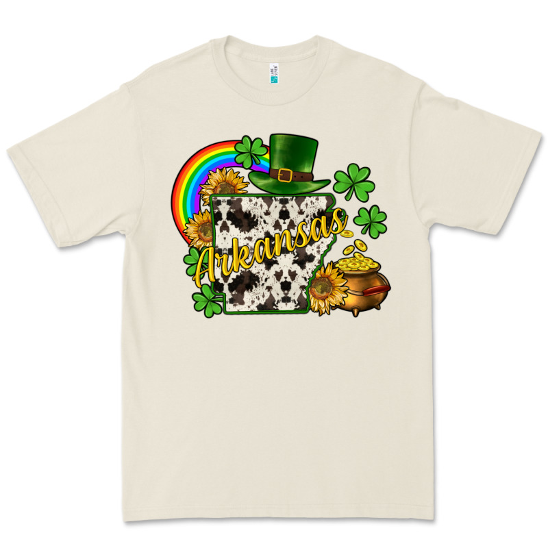 Arkansas Map St. Patrick's Premium Tee by CowGirlArtShop | Teevron