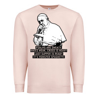 Pale Pink pope mc Premium Sweatshirt - artisFamous