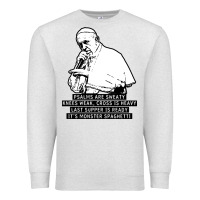 Oatmeal Heather pope mc Premium Sweatshirt - artisFamous