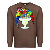 Chestnut parrots drinking margarita hawaiian Premium Sweatshirt - artisFamous