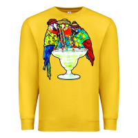 Lemon parrots drinking margarita hawaiian Premium Sweatshirt - artisFamous