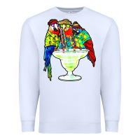 White parrots drinking margarita hawaiian Premium Sweatshirt - artisFamous