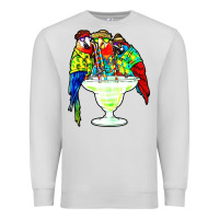 Parrots Drinking Margarita Hawaiian Premium Sweatshirt | Teevron