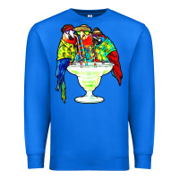 True Royal parrots drinking margarita hawaiian Premium Sweatshirt - artisFamous
