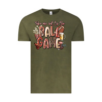 Vintage Olive take me out to the ball game Vintage Tee - FaDigitalArtStudio