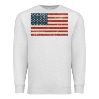 Oatmeal Heather american flag Premium Sweatshirt - artisFamous