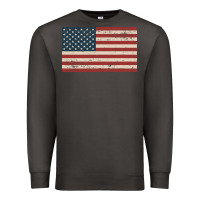 Smoke american flag Premium Sweatshirt - artisFamous