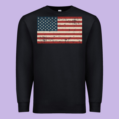American Flag Premium Sweatshirt Designed By Artisfamous