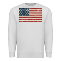 Dove Grey american flag Premium Sweatshirt - artisFamous