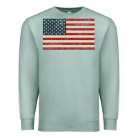 Seafoam american flag Premium Sweatshirt - artisFamous