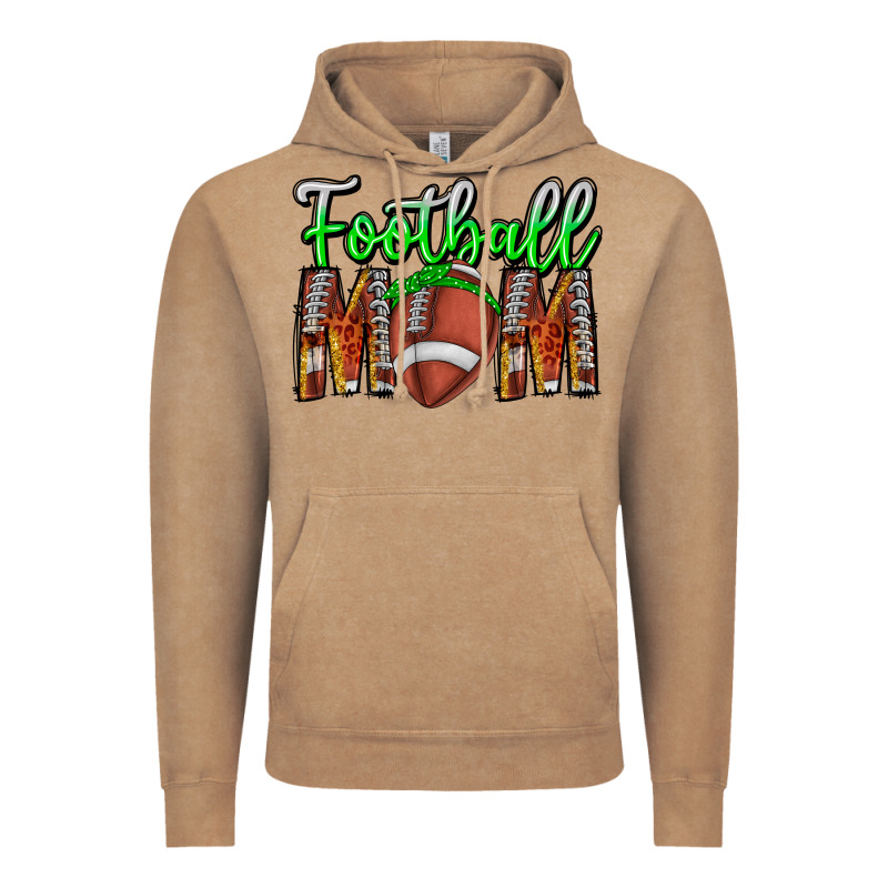 Football Mom Vintage Hoodie by CowhideDigitalArt | Teevron