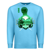 Ocean Blue Zoro Premium Sweatshirt - artisFamous