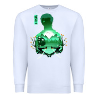 White Zoro Premium Sweatshirt - artisFamous