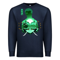 Navy Zoro Premium Sweatshirt - artisFamous
