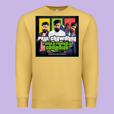 Friendly Comedian Paul Chowdhry Stand Up Premium Sweatshirt Designed By Artisfamous