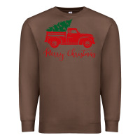 Chestnut vintage red truck with christmas Premium Sweatshirt - artisFamous