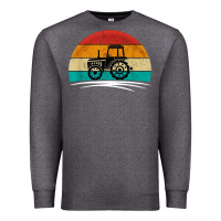 Charcoal Heather vintage tractor Premium Sweatshirt - artisFamous