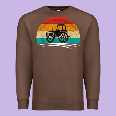 Vintage Tractor Premium Sweatshirt Designed By Artisfamous
