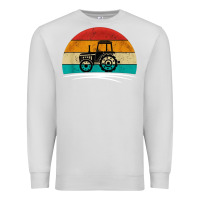 Dove Grey vintage tractor Premium Sweatshirt - artisFamous