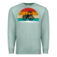 Seafoam vintage tractor Premium Sweatshirt - artisFamous