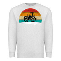 Oatmeal Heather vintage tractor Premium Sweatshirt - artisFamous