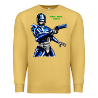 Antique Gold 8bit robocop Premium Sweatshirt - artisFamous