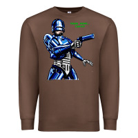 Chestnut 8bit robocop Premium Sweatshirt - artisFamous