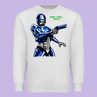 8bit Robocop Premium Sweatshirt Designed By Artisfamous