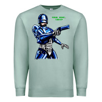 Seafoam 8bit robocop Premium Sweatshirt - artisFamous