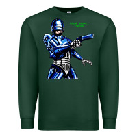 Sports Green 8bit robocop Premium Sweatshirt - artisFamous