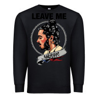 Black leave me malone merch Premium Sweatshirt - artisFamous