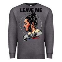 Charcoal Heather leave me malone merch Premium Sweatshirt - artisFamous