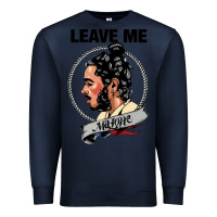 Navy leave me malone merch Premium Sweatshirt - artisFamous