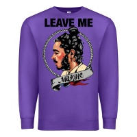 Purple leave me malone merch Premium Sweatshirt - artisFamous