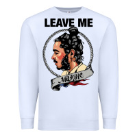 White leave me malone merch Premium Sweatshirt - artisFamous