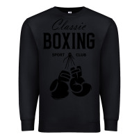 Black boxing gym classic Premium Sweatshirt - artisFamous