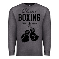Charcoal Heather boxing gym classic Premium Sweatshirt - artisFamous