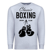 Heather Grey boxing gym classic Premium Sweatshirt - artisFamous