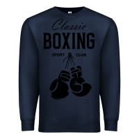 Navy boxing gym classic Premium Sweatshirt - artisFamous
