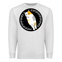 Oatmeal Heather calico cat Premium Sweatshirt - artisFamous