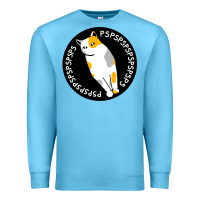 Ocean Blue calico cat Premium Sweatshirt - artisFamous