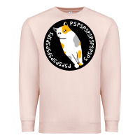 Pale Pink calico cat Premium Sweatshirt - artisFamous