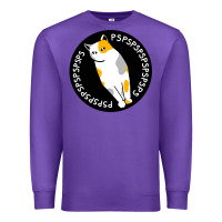 Purple calico cat Premium Sweatshirt - artisFamous