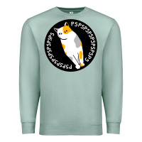 Seafoam calico cat Premium Sweatshirt - artisFamous