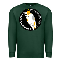 Sports Green calico cat Premium Sweatshirt - artisFamous