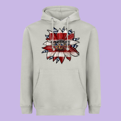 American Mom Heavyweight Hoodie Designed By Jahusdesignshop