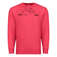 Cardinal pittsburgh skyline city Premium Sweatshirt - artisFamous
