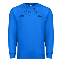 True Royal pittsburgh skyline city Premium Sweatshirt - artisFamous